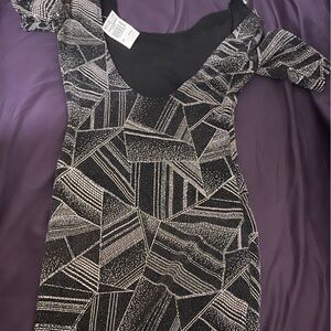 Beautiful, sparkling black dress lightweight size small